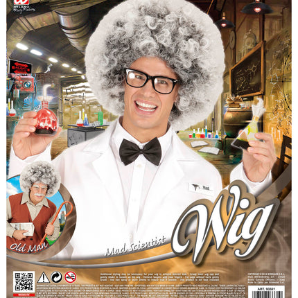 Widmann SRL Oude man of Einstein pruik