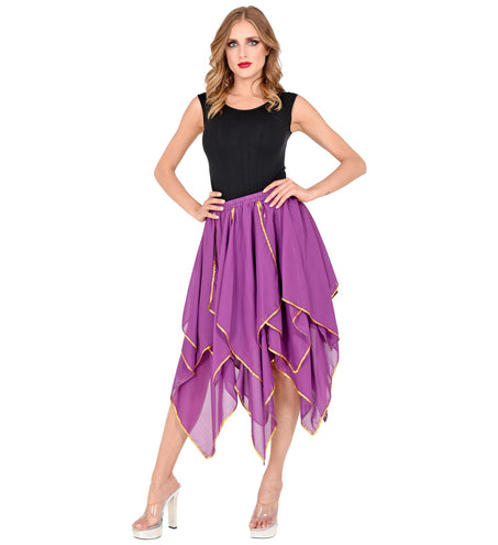 Widmann SRL Paarse chiffon rok