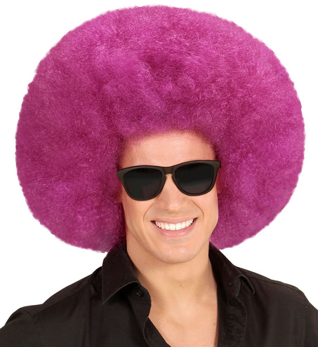 Widmann SRL Paarse oversized Afro pruik