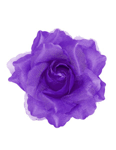 Widmann SRL Paarse roos haarclip met glitters