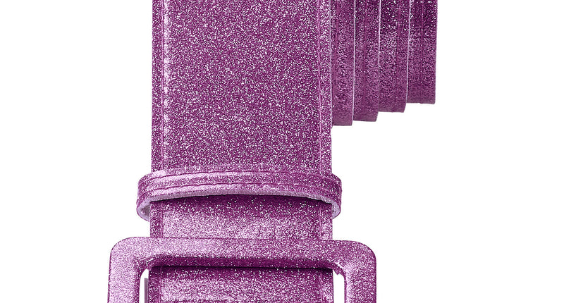 Widmann SRL Paarse sier riem met glitters