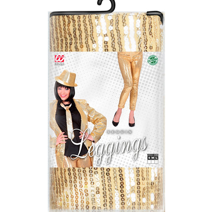 Widmann SRL Pailetten legging goud
