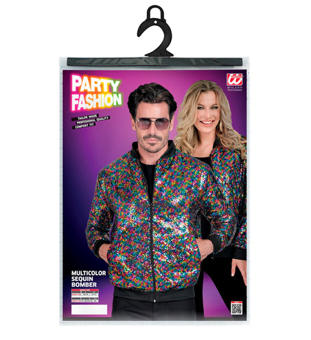 Widmann SRL Pailletten bomberjas dames meerkleurig