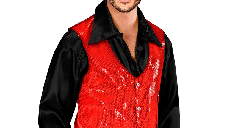 Widmann SRL Pailletten gilet vestje rood