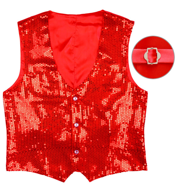 Widmann SRL Pailletten gilet vestje rood