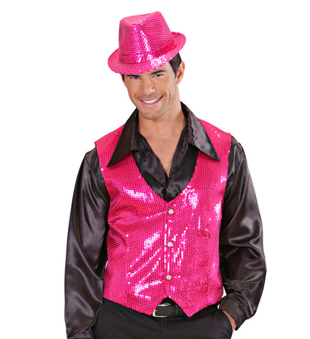 Widmann SRL Pailletten gilet vestje roze