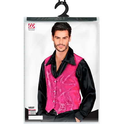Widmann SRL Pailletten gilet vestje roze