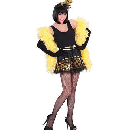 Widmann SRL Pailletten petticoat in zwart goud