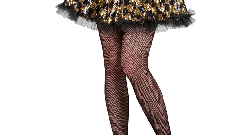 Widmann SRL Pailletten petticoat in zwart goud