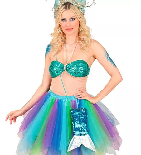 Widmann SRL Pailletten schoudertas zeemeermin kostuum Ruben