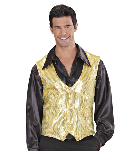 Widmann SRL Pailletten vest man goud