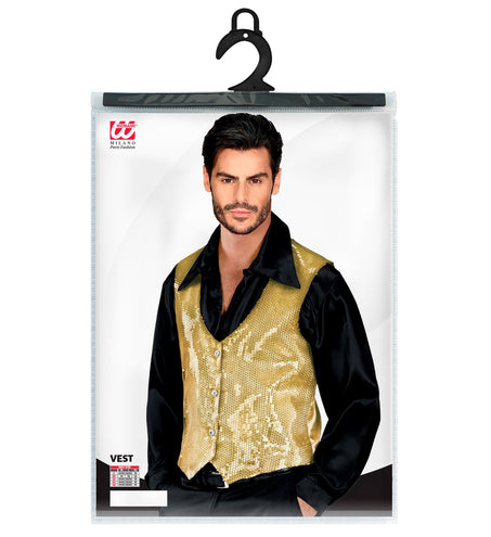 Widmann SRL Pailletten vest man goud