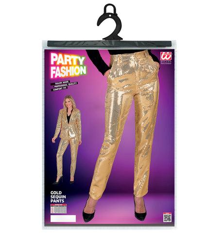 Widmann SRL Paillettenbroek dames Mara goud