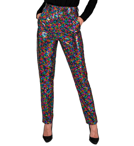 Widmann SRL Paillettenbroek dames Mara  meerkleurig