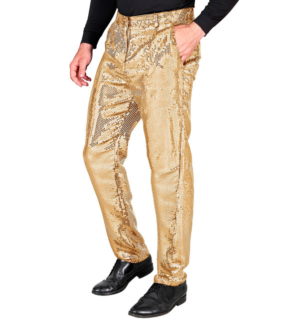 Widmann SRL Paillettenbroek Frank heren goud