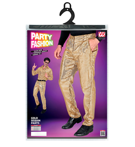 Widmann SRL Paillettenbroek Frank heren goud