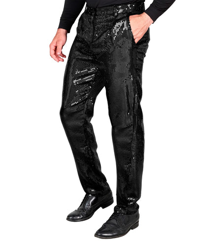 Widmann SRL Paillettenbroek Frank heren zwart