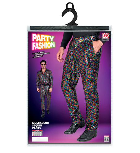 Widmann SRL Paillettenbroek heren meerkleurig