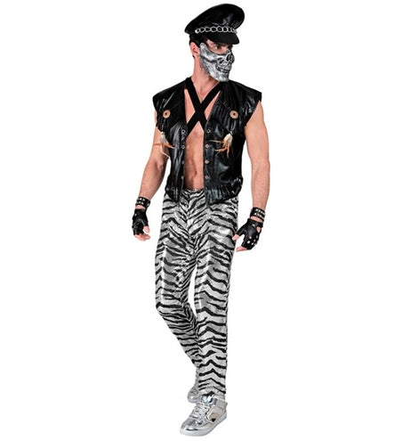 Widmann SRL Paillettenbroek heren zebra