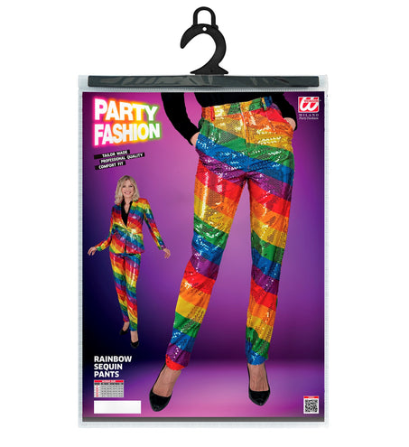 Widmann SRL Paillettenbroek Mara regenboog