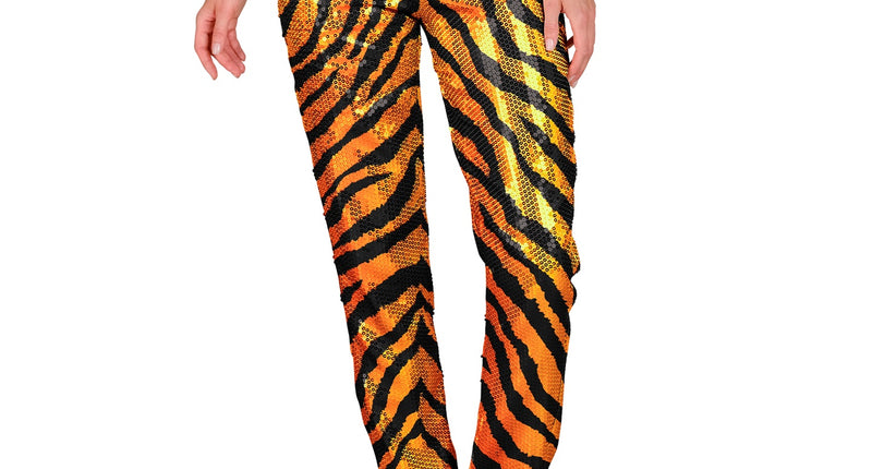 Widmann SRL Paillettenbroek Mara zebra gold