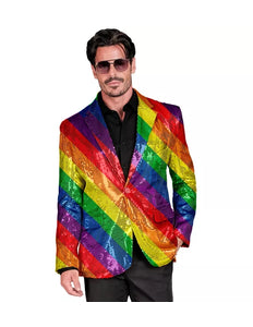 Widmann SRL Paillettencolbert regenboog