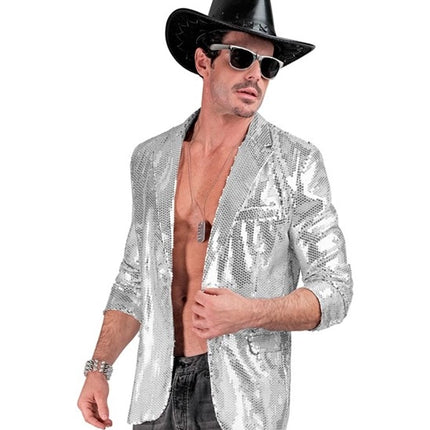 Widmann SRL Paillettencolbert zilver