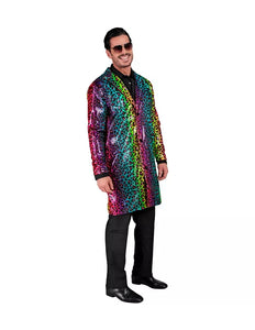 Widmann SRL Paillettenjas regenboog luipaard