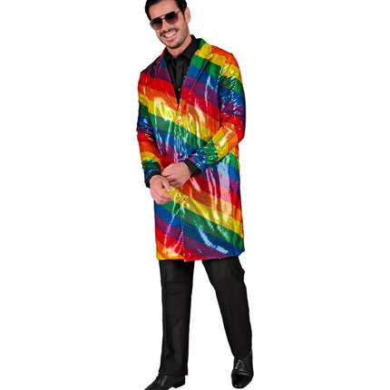 Widmann SRL Paillettenjas regenboog Pride