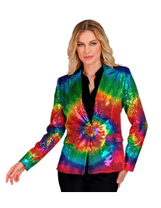 Widmann SRL Paillettenjas tie dye