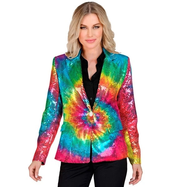 Widmann SRL Paillettenjas tie dye