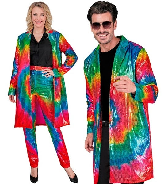 Widmann SRL Paillettenjas tie dye Reggae
