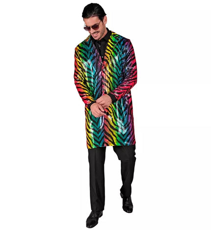 Widmann SRL Paillettenjas tijger regenboog
