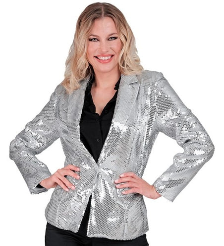 Widmann SRL Paillettenjas zilver Huby