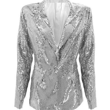 Widmann SRL Paillettenjas zilver Huby