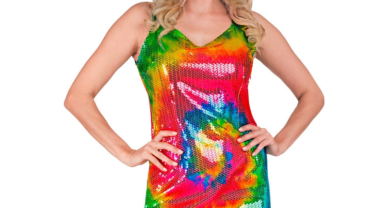 Widmann SRL Paillettenjurk Mara tie dye