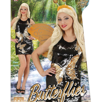 Widmann SRL Paillettenjurk Vlinderpak Jenna