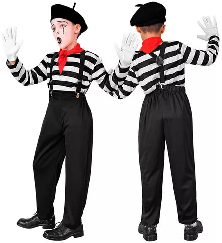 Widmann SRL Pantomime jongen kostuum Niels kind