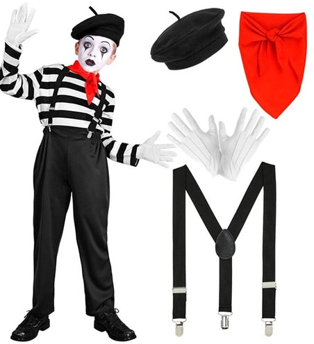 Widmann SRL Pantomime jongen kostuum Niels kind