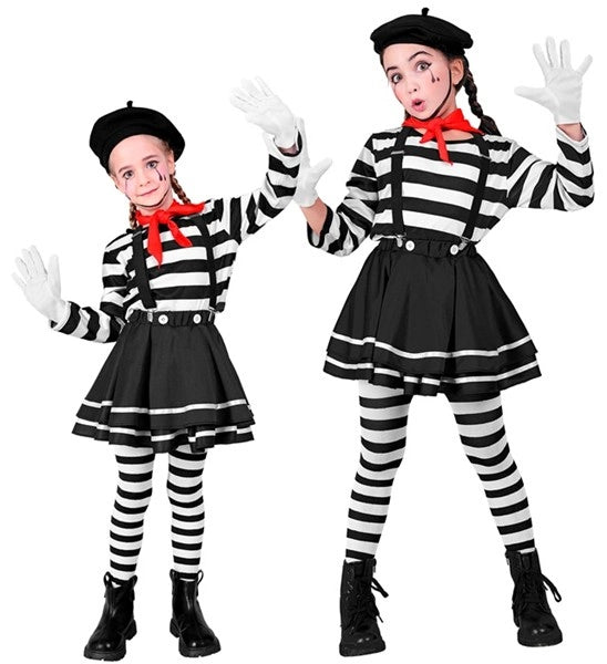 Widmann SRL Pantomime meisje kostuum Lara kind