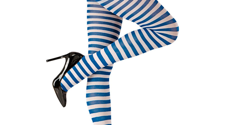 Widmann SRL Panty blauw wit gestreept Pipi