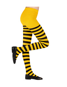 Widmann SRL Panty geel zwart gestreept bij kind