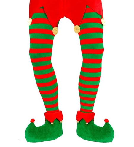 Widmann SRL Panty gestreept groen / rood Elf