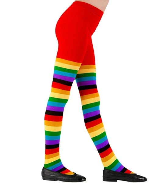 Widmann SRL Panty gestreept regenboog kind