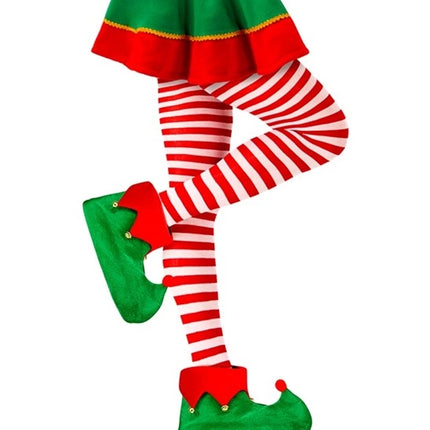 Widmann SRL Panty gestreept rood / wit one size Elf