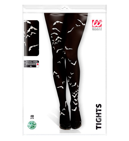 Widmann SRL panty zwart met vleermuizen xl