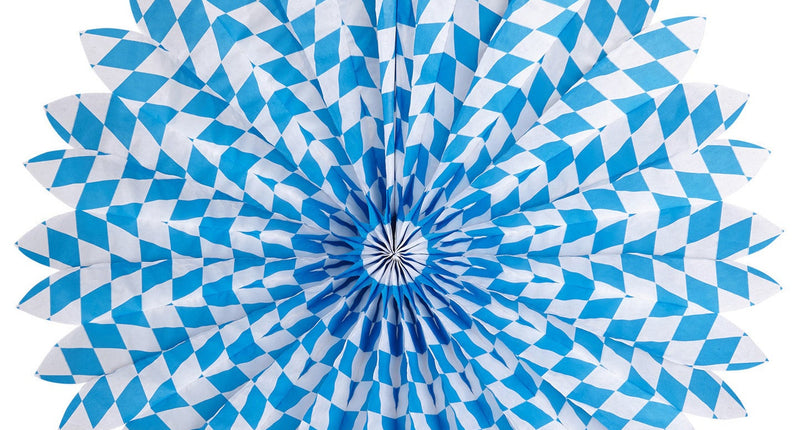 Widmann SRL Papieren Waaier Wit/Blauw Bv