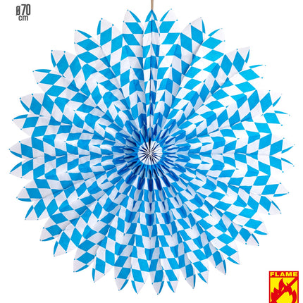 Widmann SRL Papieren Waaier Wit/Blauw Bv