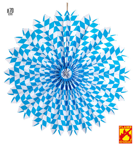 Widmann SRL Papieren Waaier Wit/Blauw Bv