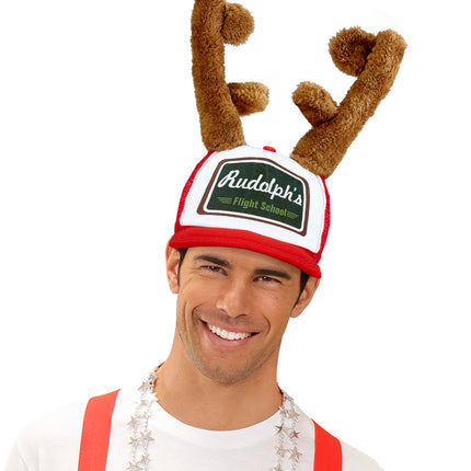 Widmann SRL Pet met rendierhoorntjes kerst